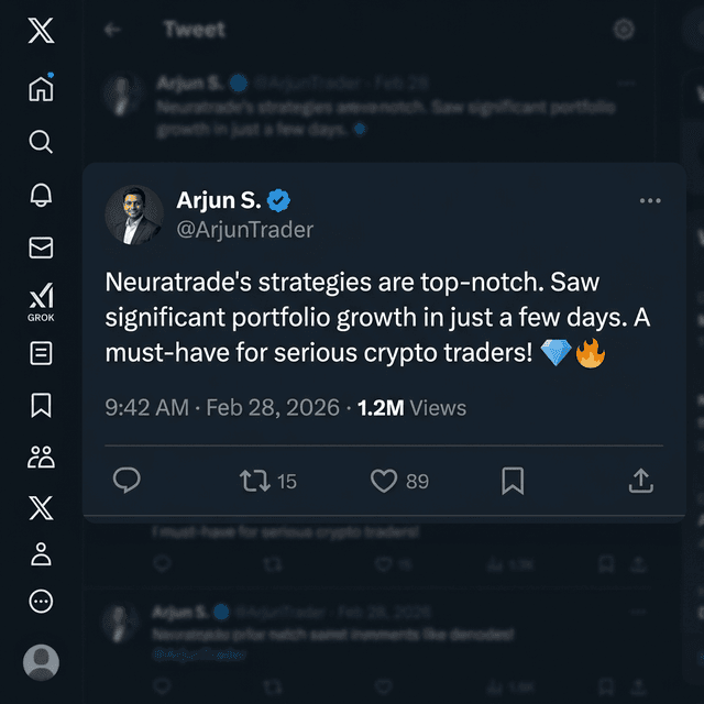 Tweet from @ArjunTrader about portfolio growth