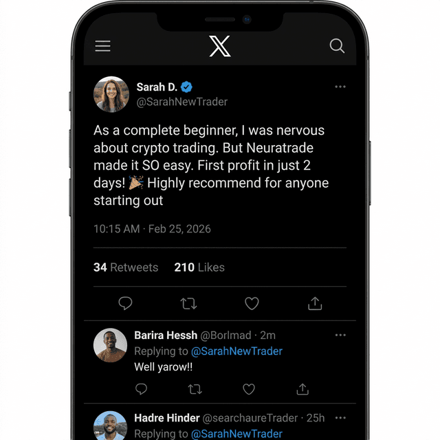 Tweet from @SarahNewTrader about beginner experience